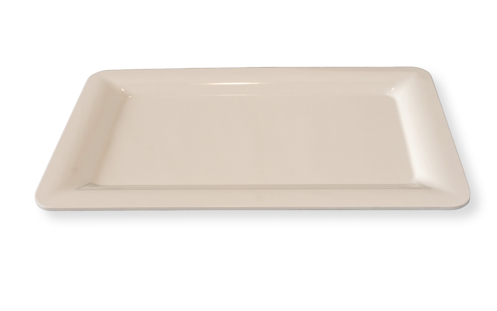 Bandeja melamina blanca rectangular ala 53X32
